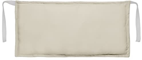 Ferocity Beige Kissen Kopfstütze für Holz-Liegestuhle 45 x 25 cm Wasserabweisende Polster aus Hochwertigem Polyester mit Polyester-Hohlfaser-Flocken Füllung [144]