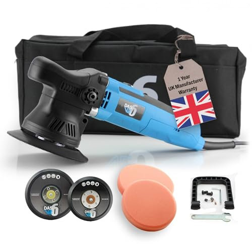 DAS-6 V2 Car Polisher 650 W I Powerful Dual Action Polisher I Electric car Polisher Machine with 6 Variable speeds I Fits 5 & 6 Car Buffer Pads I Detailing Kit for Scratch Removal car