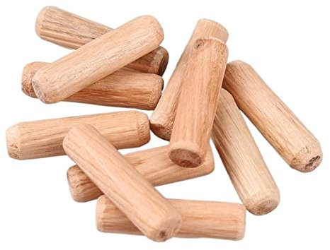 BELLAY 50/100 Stück M5 M6 M8 M10 M12 Holzdübel Schrankschublade rund gerillt Holz Handwerk Pins Stangen Set Möbelbeschlag (Size : M5 (100PCS), Color : 25mm)
