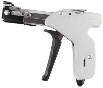 Pitxsgsia Kabelbinder-Werkzeug aus Edelstahl, Werkzeug zum Schneiden von Gurten, automatische Reißverschluss-Zange, einfache Handhabung, grau