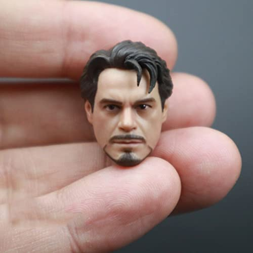DEZARO 1/12 Scale Head Sculpt,European Man Head Carved for 6inch Soldier Action Figure Body Collection (I)