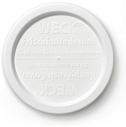 WECK-Deckel 100 mm 5 Stück | Zum Einkochen von Konserven, Säften, zur luftdichten Aufbewahrung von trockenen Zutaten | Für WECK-Gläser