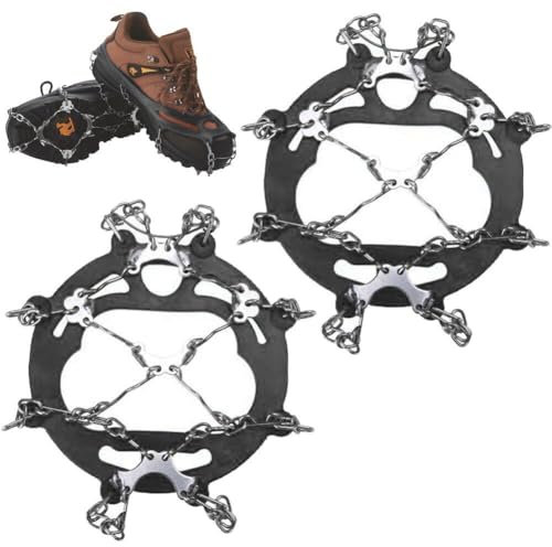 Steigeisen Schneegriffe für Schuhe 8 Zähne Schuhspikes rutschfeste Schuhe Eisgriffe zum Gehen Joggen Klettern
