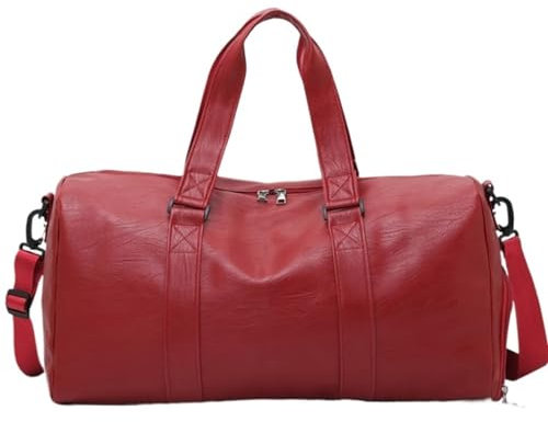 Reise Kleidersack Reisetasche 19-Zoll-PU-Ledertasche, Wasserdichte Seesäcke, Duffle-Rucksack-Tasche Für Männer Und Frauen Handgepäck-Kleidersack Kleidersäcke für Reisen ( Color : C , Size : 50*23*30cm