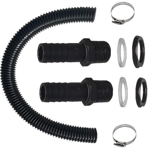 Water Butt Connector Pipe Link Kit Saving Rainwater Pipe Link Kit Rain Barrel Linking Kit Rain Diverter Pipe Extension