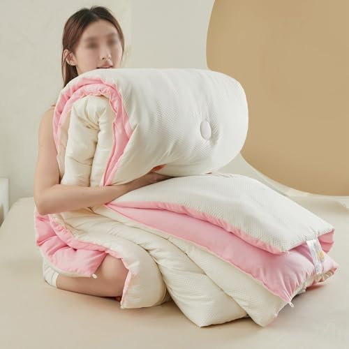 TYLXQH Daunendecke, Winterdecke, Alternative Daunendecke Wendebett Luxusbettwäsche Steppdecke, flauschig und kuschelig (C,150 * 200cm/3kg)