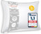 Orange Wave Almohada de Plumón 50x70 cm, Almohadas de Cama, 3 cámaras, Certificada RDS y Oeko-Tex, Transpirable y Antialérgica, Almohada de Calidad Hotelera, Lavable a Máquina