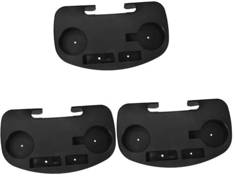 BESPORTBLE 3 Piezas Accesorios para sillones reclinables portavasos para Tumbona portavasos reclinable de Playa Accesorios para sillas de Playa Silla portabebida portatil el plastico Black
