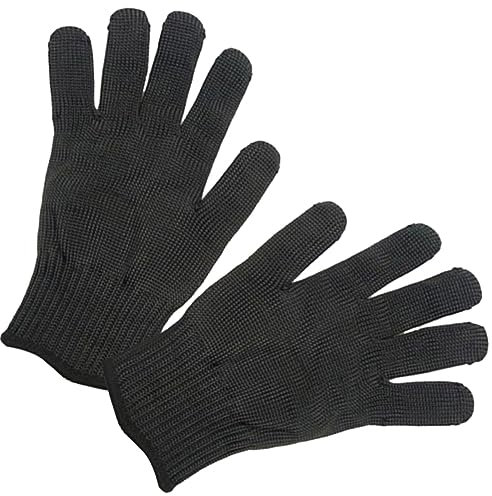 Operitacx Guantes Anticorte Nivel 5 De Protección Resistentes a Cortes Para Cocina y Seguridad, Transpirables y Elásticos, Color Negro, 2 Unidades, Uso Corte y Manipulación Segura