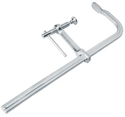 Ratchet Arm Heavy Duty Large Steel Ratcheting F Clamp for Welding Cutting Woodworking Metalworking MFT Table Clamp Tool Heavy Duty Welding Clamps Adjustable Pipe Wrenches Bolt Heavy Duty Arm