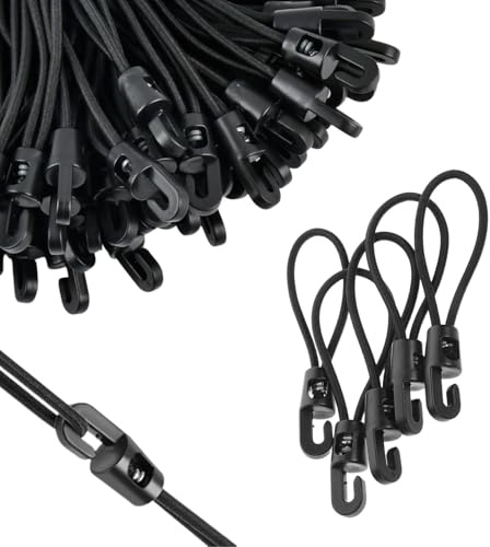 25 Stück Spanngummi mit Haken, 10cm Gummispanner mit Haken, Expander mit Haken, Multifunktional Spanngummi Kurz für Outdoor, Planen, Campingzelten