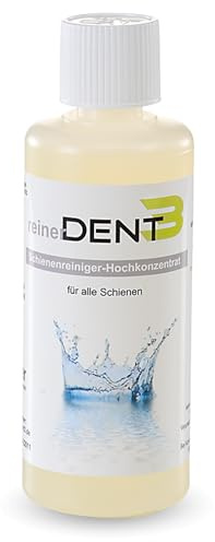 reinerDENT3 Zahnschienenreiniger Konzentrat – Flüssiges Reinigungshochkonzentrat für Ultraschallgerät und Vibrationsgerät – Für Zahnschienen, Retainer, Knirscherschienen,Aligner – Effektive Reinigung