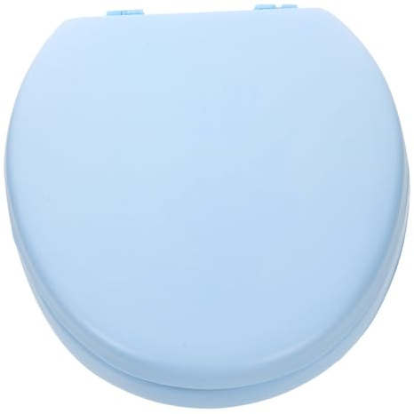 AUTSUPPL Abattant Wc Mousse Rembourré Allongé Siège de Toilette Doux et Confortable Facile à Nettoyer Support Renforcé Design Classique pour Salle de Bain