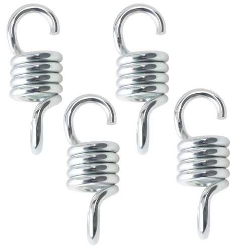 SG Store Lot de 4 ressorts pivotants robustes pour hamac, porche, balancelle, chaise suspendue avec support solide et installation facile, 34 x 95 mm