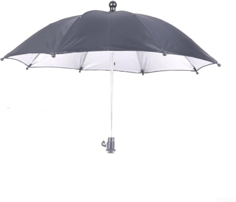 Camera Umbrella with Hot Shoe, Sunshade Parasol for Canon DSLR Camcorders Photography Sun Protection Accessories(25cm)