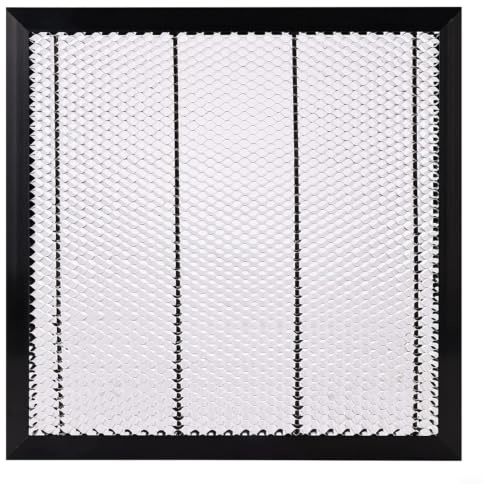 Lit en nid d'abeille en aluminium pour machine de gravure CNC 300 x 200 x 22 mm, grille résistante à la chaleur pour évacuation de la fumée et support de matériau