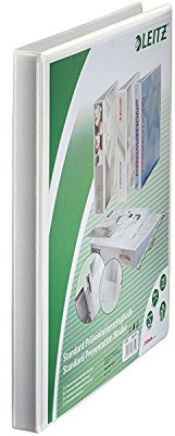 Leitz Presentation 42820001 A4 Ring Binder with Pouches and 4 Rings with 16 mm Diameter White Polypropylene