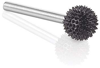 Kutzall Extreme Fresa a Sfera, Albero da 1⁄8, Grana Molto Grossa - Accessorio Falegnameria per Attrezzi Dremel, Foredom, Ryobi. Carburo di Tungsteno Abrasivo, 3⁄8 (9.5mm) Diametro Testa, SX-38-EC