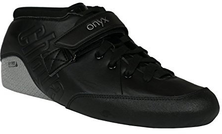 Chaya Rollschuhe Onyx Boot - Roller Skates für Damen und Herren im Retro-Look für Roller-Disco - Roll-Schuhe in Schwarz/Silber