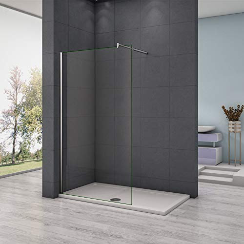 AICA paroi de douche 50x200cm en 8mm verre anticalcaire paroi latérale douche italienne