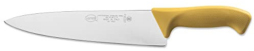 Sanelli Linea Skin Coltello Trinciante Cm.25, Acciaio Inossidabile, Giallo, Lunghezza lama 25 cm.