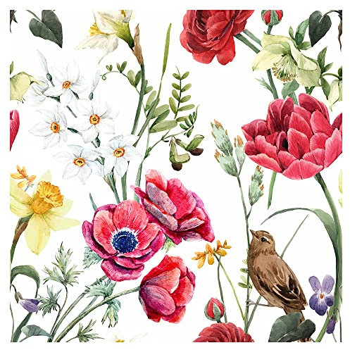 murando - Fototapete Vlies Blumen m Tapetenrolle, Schlafzimmer, Wohnzimmer | Full HD Druck, 3D-Effekt, lichtbeständige Farben, ideal fürs Wohn- oder Schlafzimmer, schnelle Montage, lichtbeständig, edel