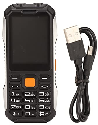 Annadue A6 2G Senioren Handy, 2,4 Zoll Handy mit Großen Tasten, Einfach zu Bedienendes Dual SIM Karten Entsperrtes Senioren Handy für ältere Menschen, 6800 MAh.(Schwarz)