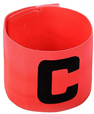Fascia da braccio regolabile con logo C, per adulti e giovani, capitano banda, calcio senior junior, per calcio, hockey, rugby, netball
