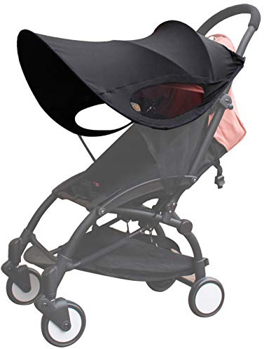 Versione migliorata di Baby Stroller Visor Carriage Shade Tenda parasole per passeggini Accessori Nero