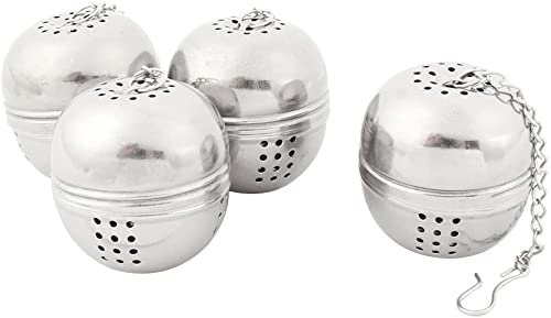 XYWHPGV Infusore per colino a foglia di tè condimento a forma di uovo da cucina in acciaio inossidabile 4 cm di diametro 5 pezzi(e03a7 6ea19 0e913 3a38b 9cd1d e97bc