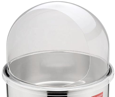 IINCOOY 20.5 Commercial Cotton Candy Machine Cover Clear Plastic Dome Lid For Candy Floss Maker - Protect Your Machine From Dust And Debris