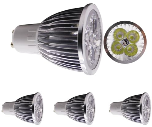 Chao Zan GU10 6W kaltweiss Dimmbar LED Lampen,60°Abstrahlwinkel 600Lm LED Leuchtmittel,LED Spot für Bad, Küche, Wohnzimmer