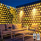 6X2M 300LED guirlandes lumineuses pour buissons, lumières en maille, grand filet lumineux d'extérieur pour jardin, sapin de Noël, étanche, connectable, 8 modes (blanc chaud)