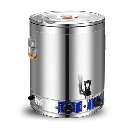 ZMIN Isolierfass mit doppelter Temperaturregelung, Anti-Trocken-Edelstahl-Catering-Urne mit großer Kapazität, für Familientreffen, Heißwasser, Milch, Tee, Kaffee,A,80L