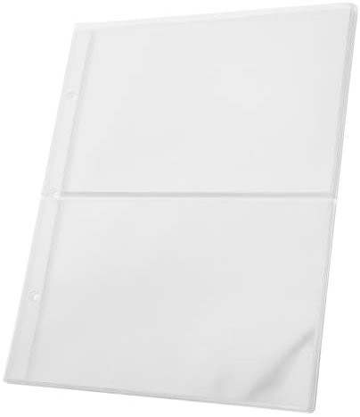 DIKACA Briefmarken 1 Banknotensammlungsbuch kleine Banknotenschutztasche Geldbinderhüllen Rechnungen Inhaber von Papiergeld transparente Banknotentaschen Loses Blatt Seite Geldbörse