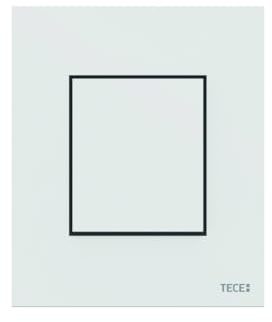 TECEnow Urinal-Betätigungsplatte, inklusive Kartusche, zum TECE-Druckspülgehäuse U1, 9242405, Farbe: Weiß antibakteriell