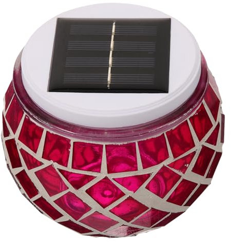 OSALADI Solarbetriebene Gartenleuchte Aus Glas Led Solarleuchte Außenleuchte Gartendekoration Solar Lichter Für Garten
