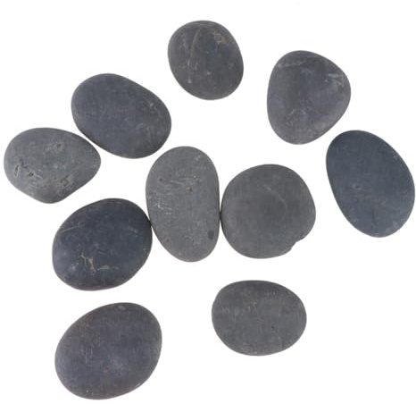 Toyvian 20pièces Galets Noirs à Peindre Pour Dessin Et Art Diy Pierres Naturelles Pour Polissage Et Créativité