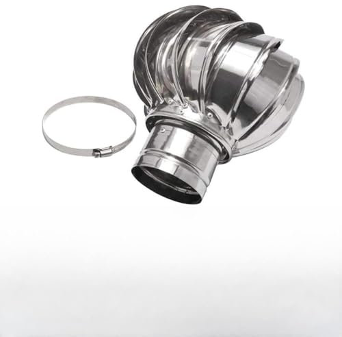 IMUNKT Aspiratore Fumi Girevole Cappello Comignolo 100mm~400mm Cappa Rotante per Ciminiera, per Fattorie, Tetti di Fabbriche, Condotti di Ventilazione(400mm/16in)