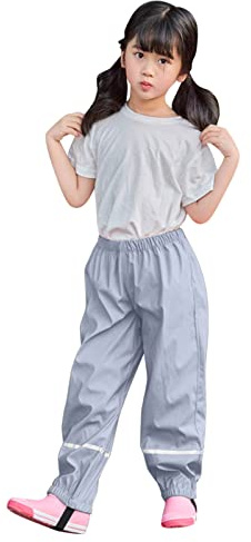 Generisch Manteau de pluie pour homme - Imperméable - Pantalon garçon - Salopette de boue - Tissu coupe-vent - Imperméable - Double chaud - Pour enfants - Bas de pluie - Pantalon respirant - Pantalon