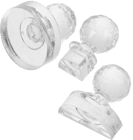 Ipetboom Herramienta de Prensado Cosmético Accesorio Práctico Maquillaje Diario 3 Piezas de Acrílico para Sombra de Ojos y Rubor para