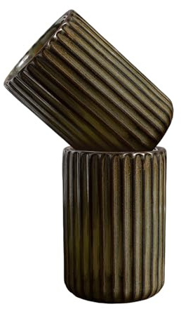 MeYuxg Espresso Cups Without Handle Set of 2, 300 ML Mini Coffee Mug Set Without Handle, Ceramic Espresso Cup for Coffee and Cappuccino, Thick-Walled Espresso(Antique Bronze)