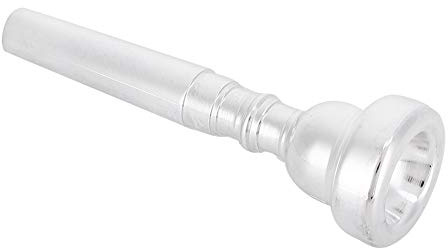 Alomejor Embout de Trompette 3C, Métal plaqué Argent, Idéal pour Jouer à un Registre élevé, Compatible avec Bach Conn King (SILVER)