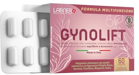 Labner_Menopausa Integratori 60 Capsule con Agnocasto, Trifoglio Rosso, Passiflora, Kudzu, Magnesio e Garcinia Cambogia - Formula Avanzata, Naturale per il Benessere Femminile - 100% Made in Italy