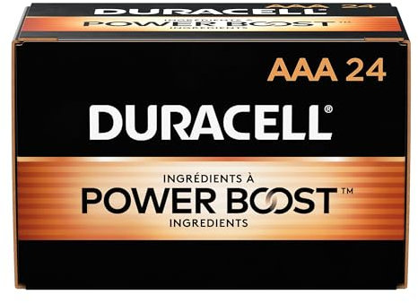 Duracell CopperTop Alkaline AAA Batteries, 24/Box
