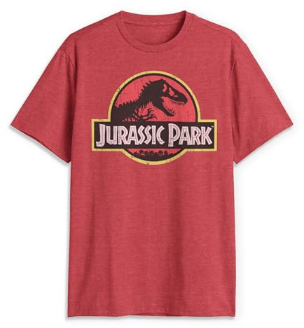 Jurassic Park Jurassic Park Men's Classic Movie Logo T-Shirt Camiseta Hombre