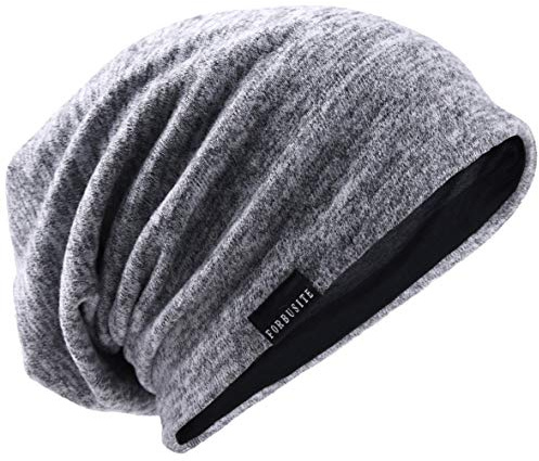 VECRY Herren Lässige Mütze Strickmütze Schädeldecke Lange Gefütterte Winter Sommer Hüte