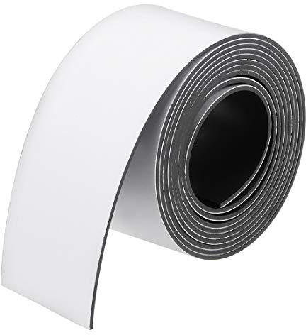 sourcing map Dry Erase Magnetic Strip 1 Inch x 3.3 Feet Magnetical Tape Labels Stickers Writable For Whiteboards Refrigerator and Crafts