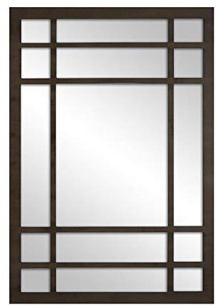 la fabrica del cuadro Espejo Ventana Fabricado en España – Medida (80x120 cm) Mod-Romeo | Acabado Artesanal – Espejo de Pared Ideal para Salón, Recibidor, Vestidor, Dormitorio y Baño. (Nogal)