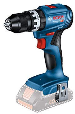 Bosch Professional 18V System GSB 18V-45 - Taladro percutor a batería (45 Nm, 1900 rpm, sin batería, en caja), Azul